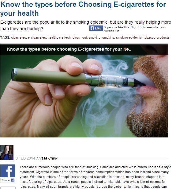 What to Get? Determining the Best Electronic Cigarette Type for You